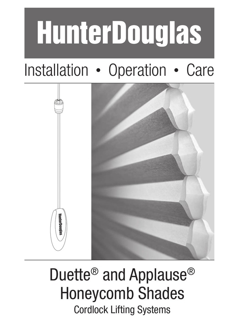 HunterDouglas Duette Parts list manual HunterDouglas Duette Parts list manual