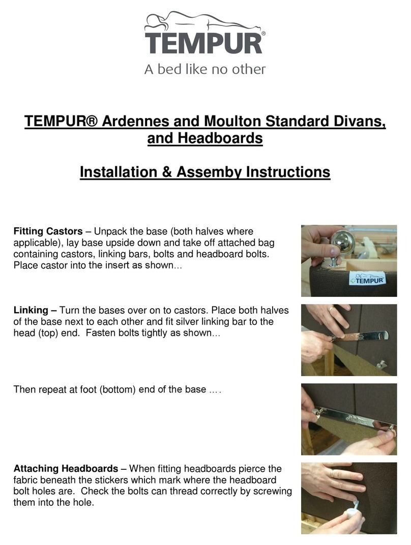 TEMPUR Ardennes Headboard Installation & Assemby Instructions