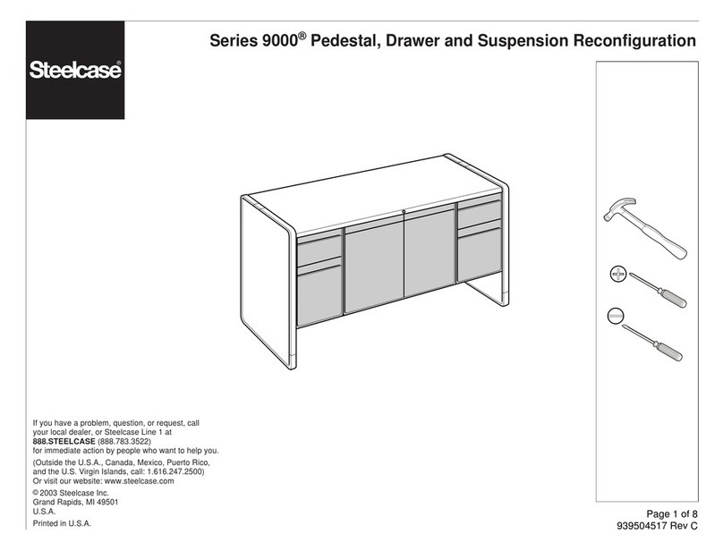 Steelcase Series 9000 Pedestal manual Steelcase Series 9000 Pedestal manual