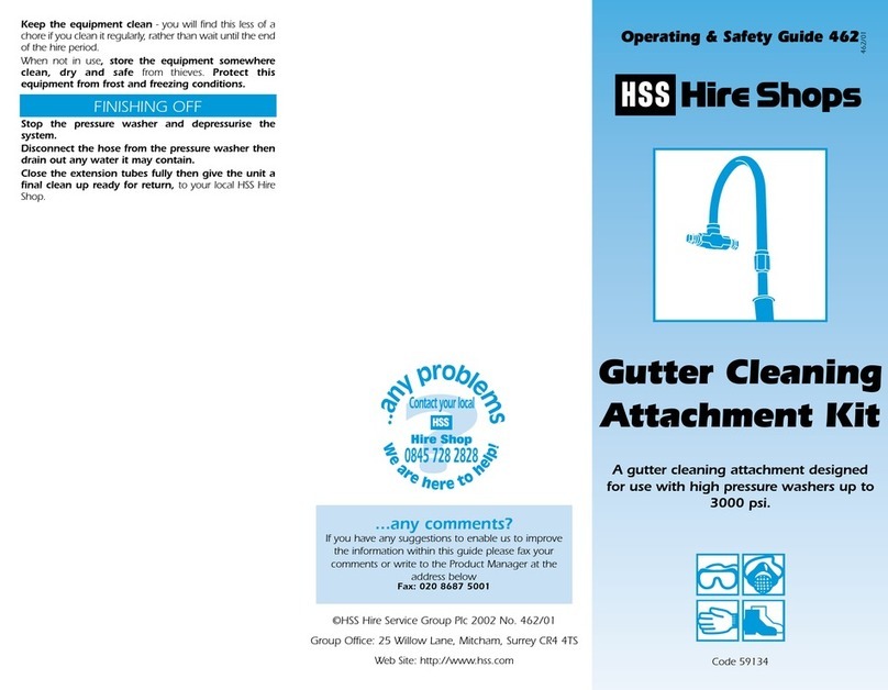 HSS Hire 59134 Operating & safety guide