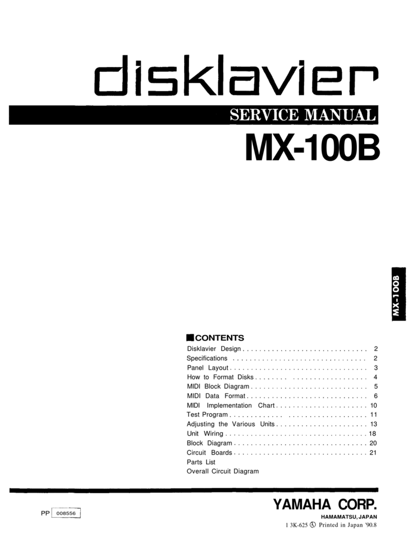 Yamaha disklavier MX-100B Service manual