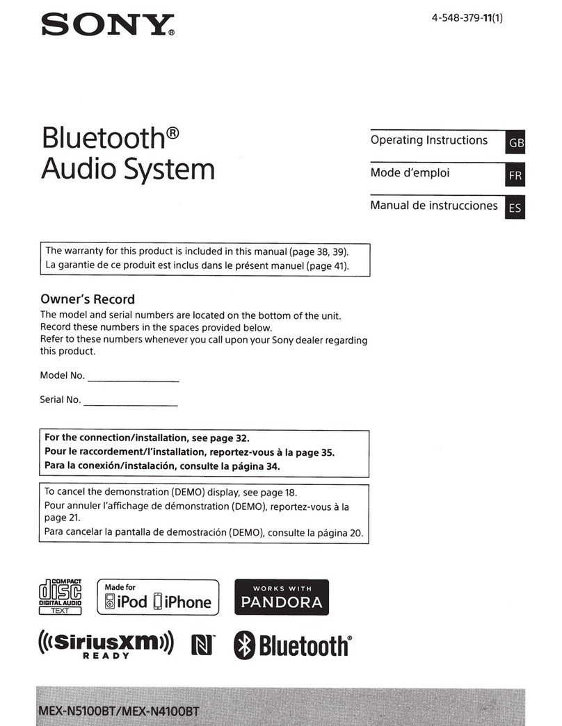Sony 158N5100BT operating instructions