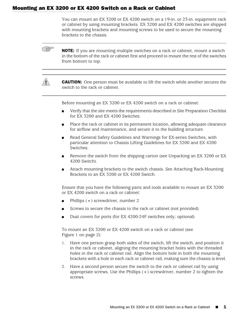 Juniper EX Series User manual Juniper EX Series User manual