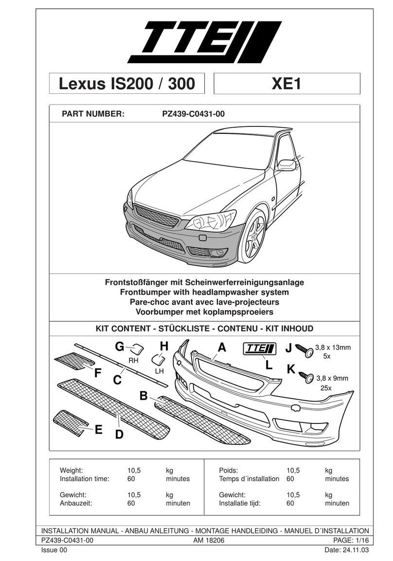 TTE XE1 installation manual