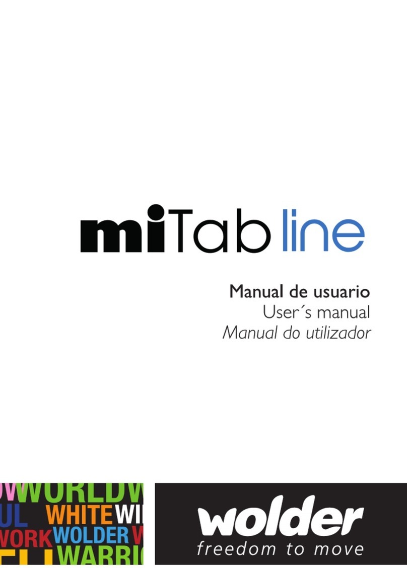 Wolder miTab line User manual