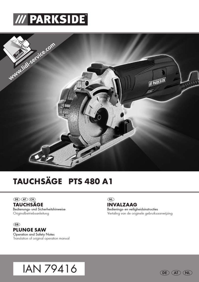 Parkside PTS 480 A1 User manual
