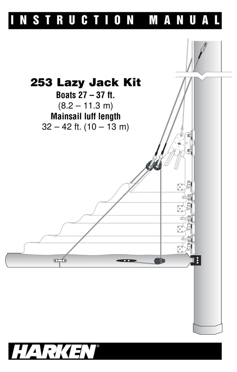 Harken 253 Lazy Jack Kit User manual Harken 253 Lazy Jack Kit User manual
