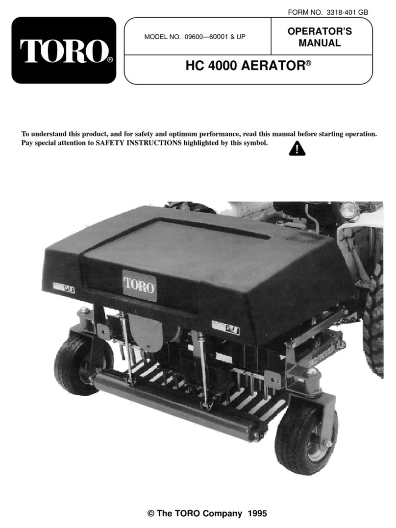 Toro AERATOR HC 4000 User manual
