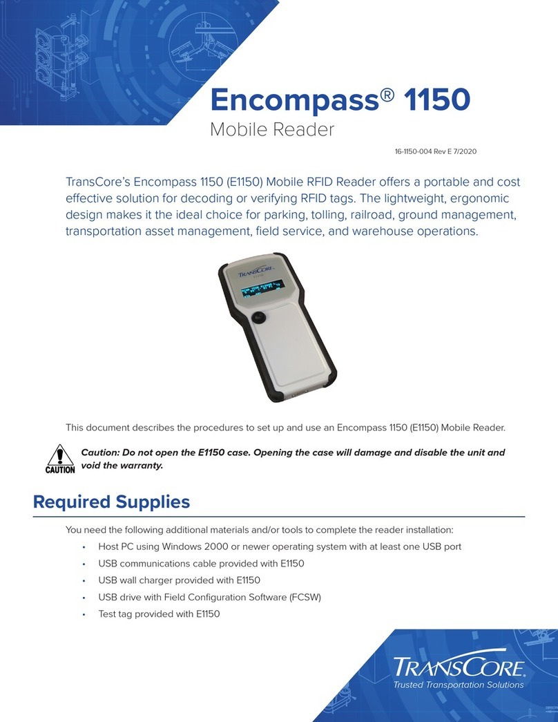 TransCore Encompass 1150 User manual