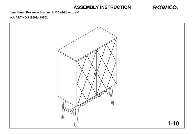 Rowico Rosswood cabinet 118692 User manual Rowico Rosswood cabinet 118692 User manual
