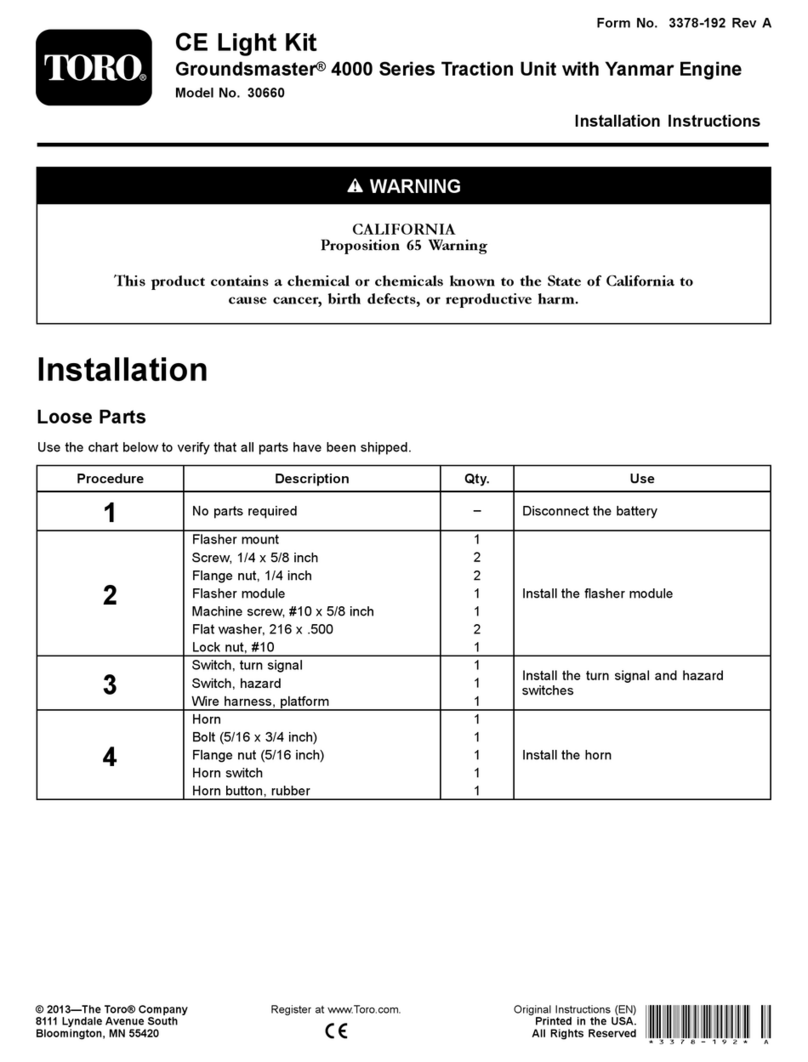 Toro 30660 installation instructions