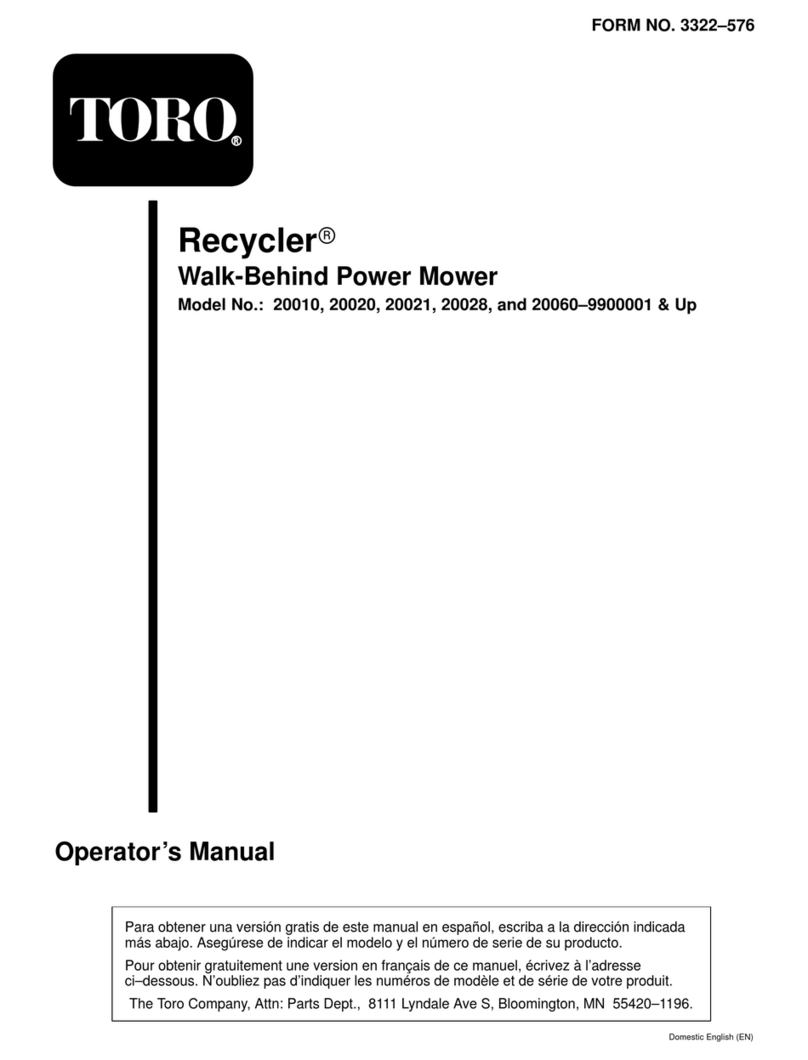 Toro Recycler 20010 User manual