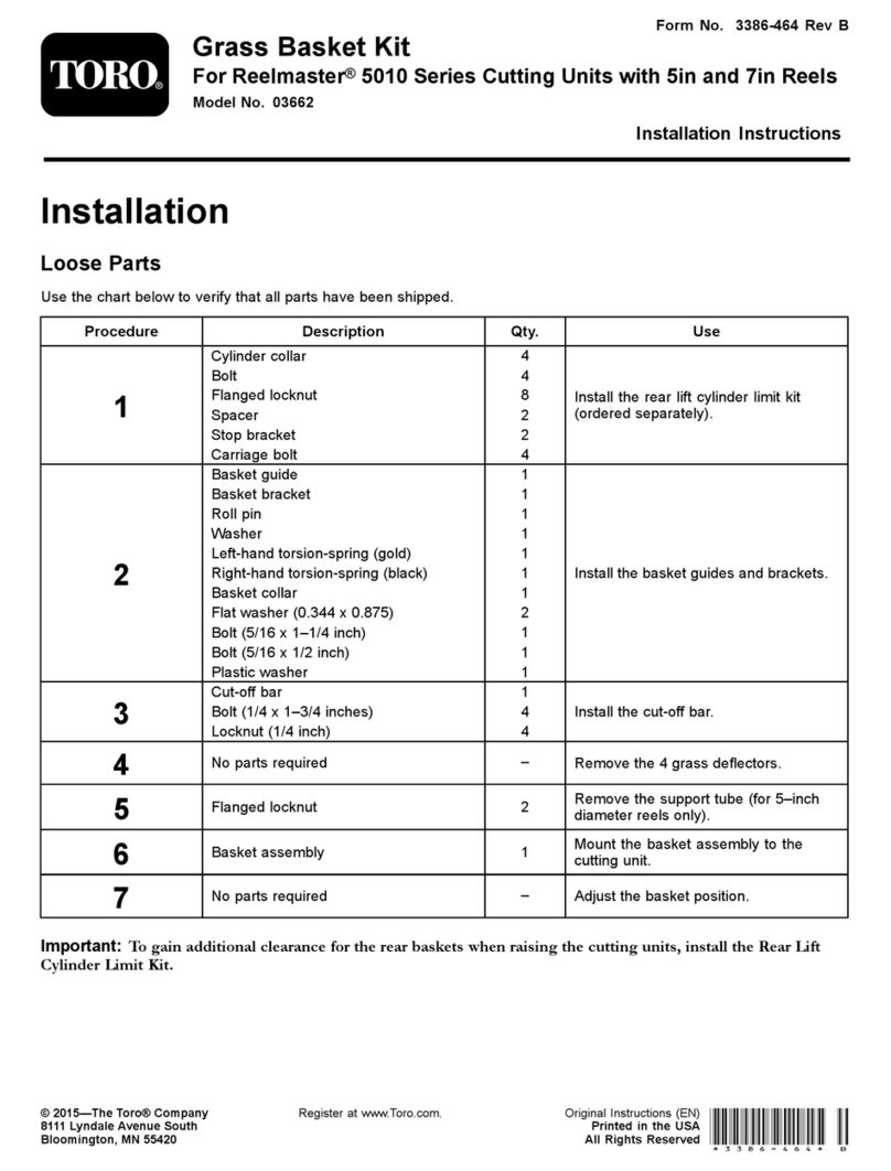 Toro 03662 installation instructions