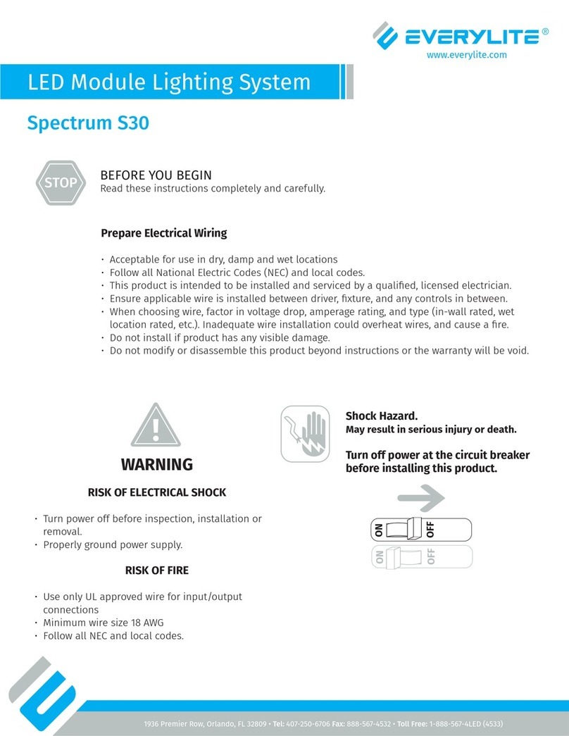 Everylite Spectrum S30 User manual