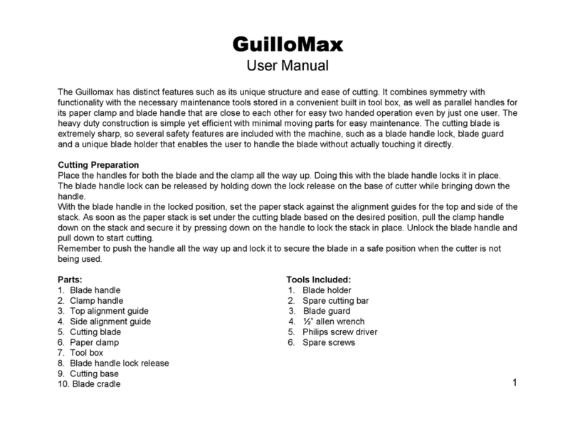 Binding Products GuilloMax user manual