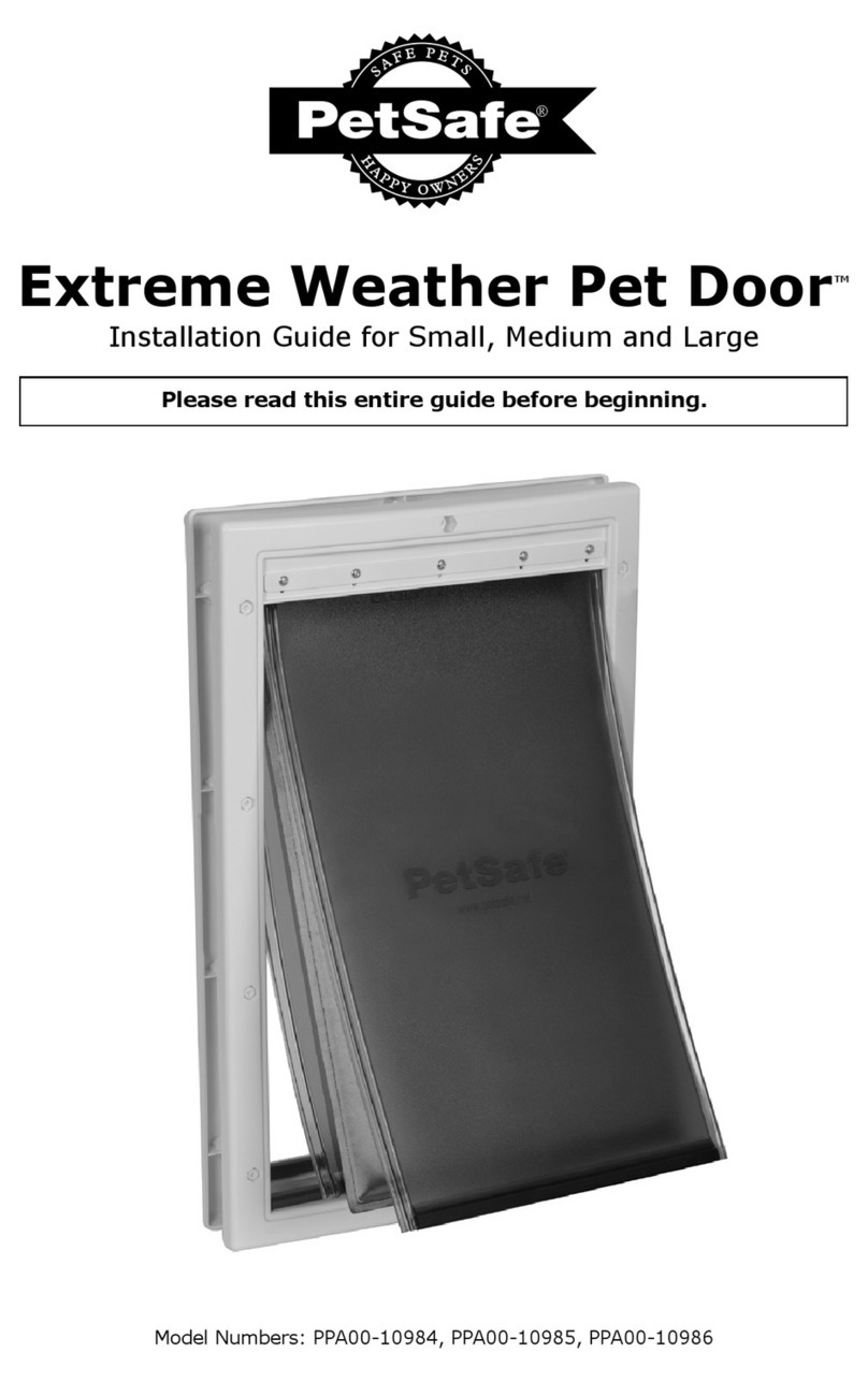 Petsafe Extreme Weather Pet Door PPA00-10984 User manual