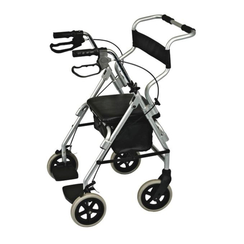 NRS Healthcare 2 in 1 Rollator and Transit Chair M58203 User instructions NRS Healthcare 2 in 1 Rollator and Transit Chair M58203 User instructions