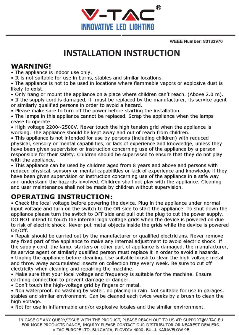 V-TAC VT-3216 Installation instruction