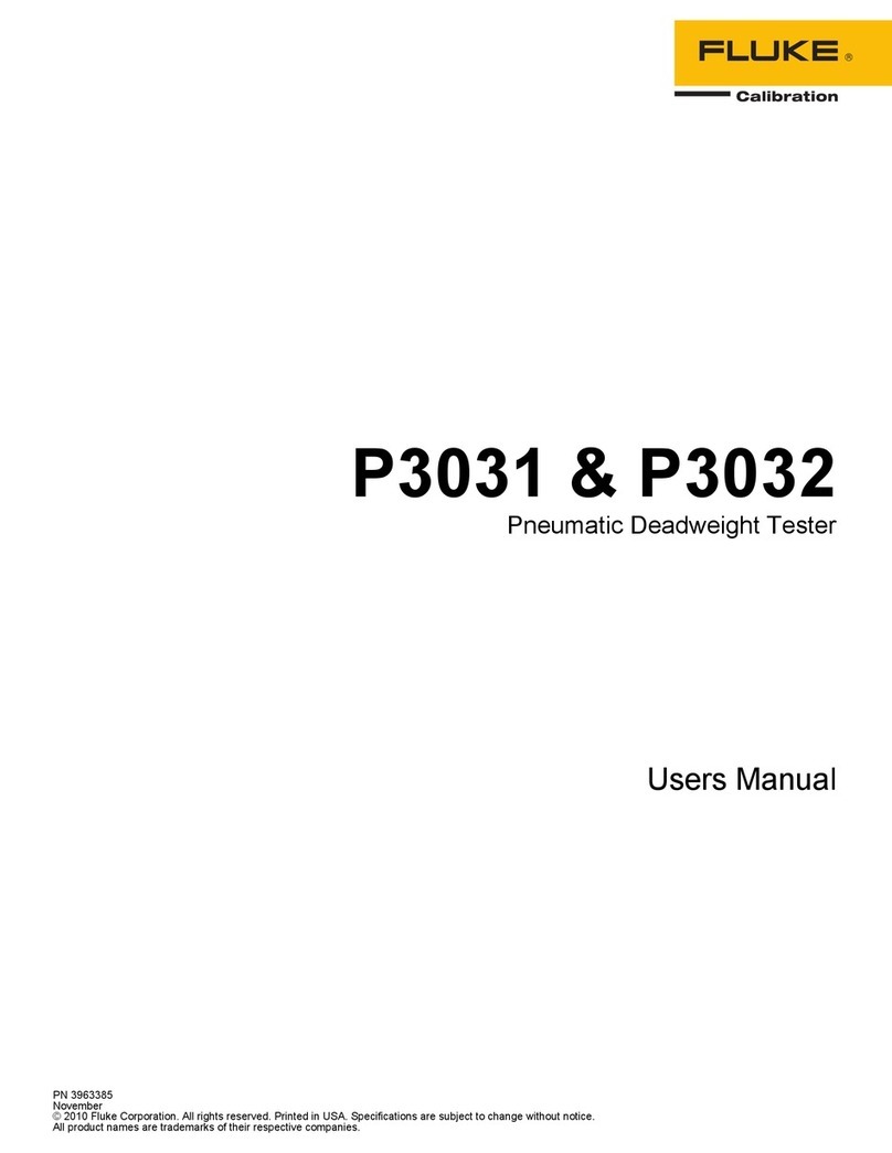 Fluke Calibration P3031 User manual