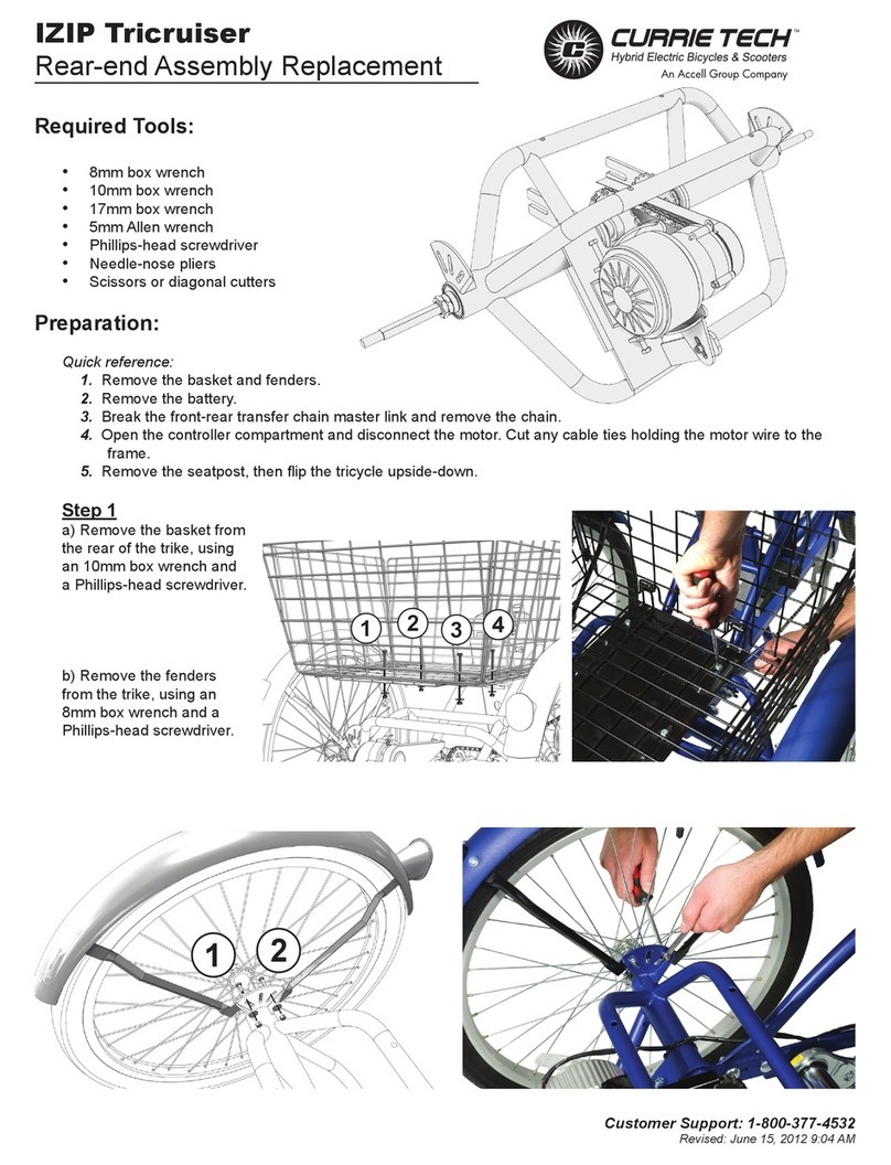 Accell Currie Tech IZIP Tricruiser Replacement guide