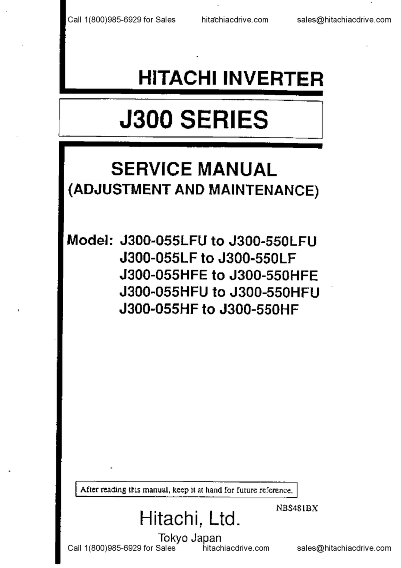 Hitachi J300 Series User manual