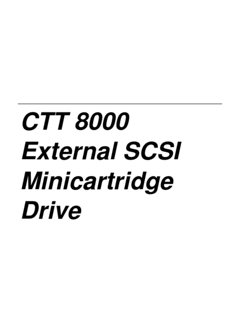 Seagate CTT 8000 User manual