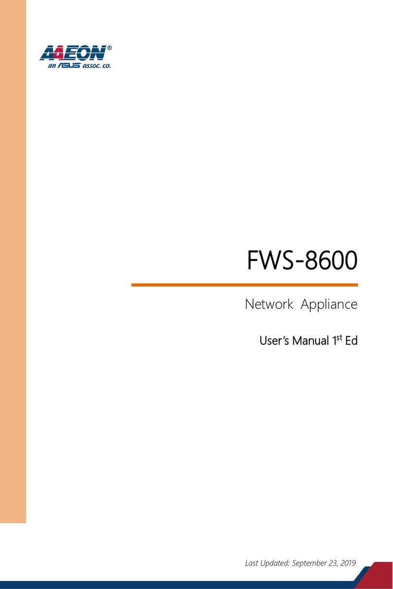 Asus AAEON FWS-8600 user manual