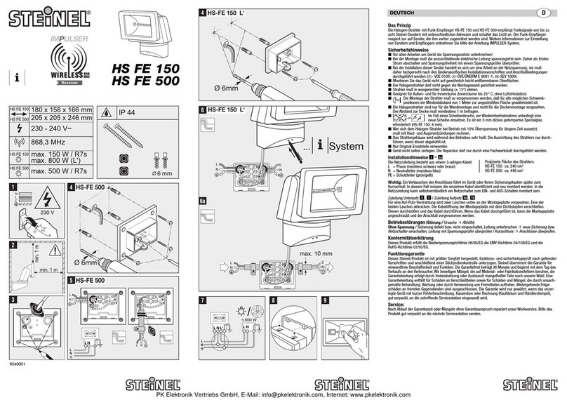 STEINEL HS FE 150 manual