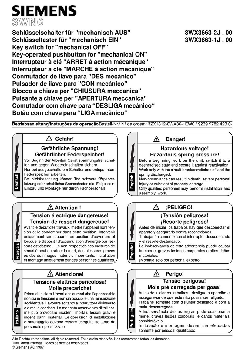 Siemens 3WN6 quick start guide