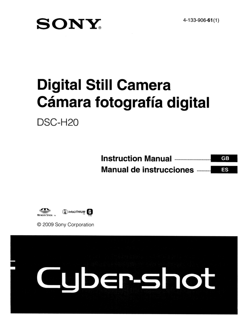 Sony Cyber-shot DSC-H20 User manual Sony Cyber-shot DSC-H20 User manual