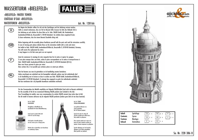 Faller 120166 User manual Faller 120166 User manual