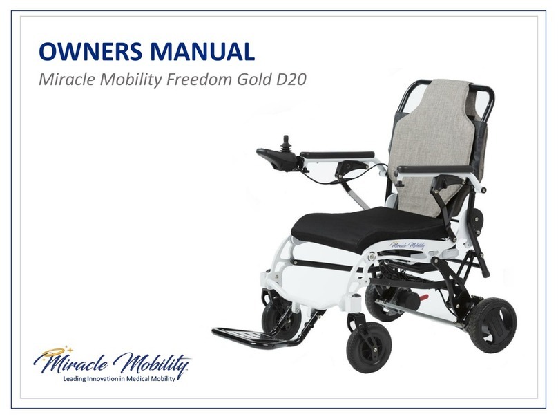 Miracle Mobility Freedom Gold D20 User manual Miracle Mobility Freedom Gold D20 User manual