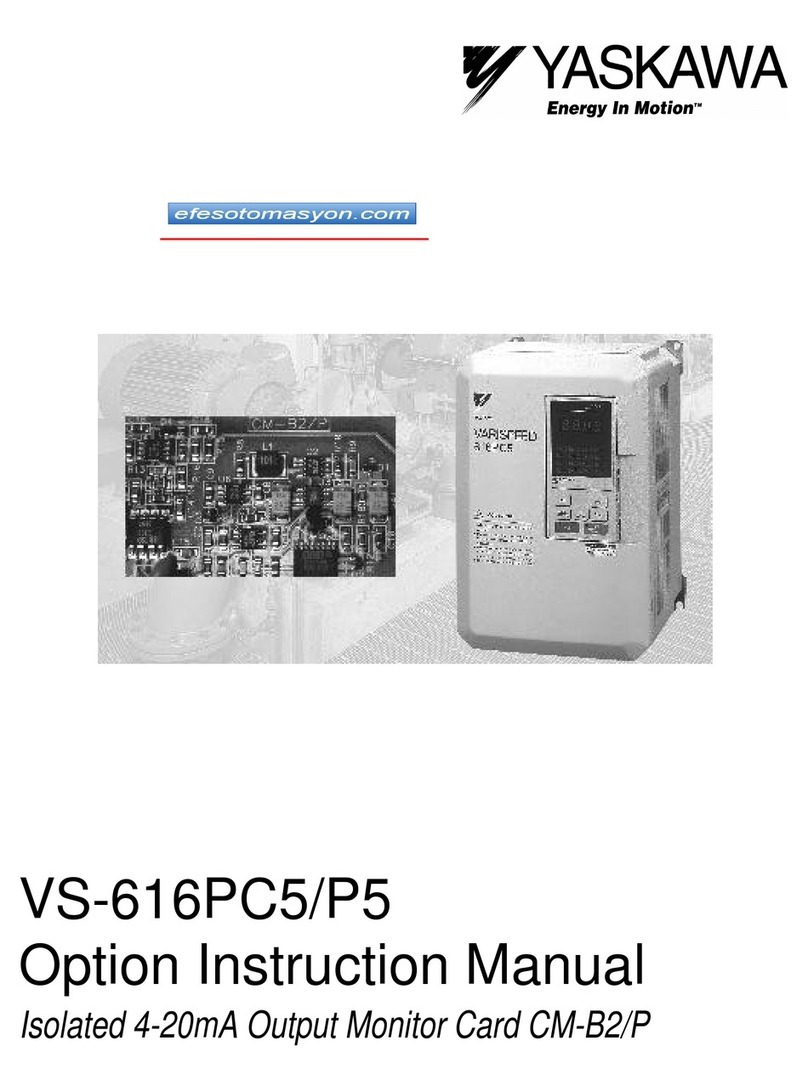 YASKAWA VS-616PC5 Series User manual