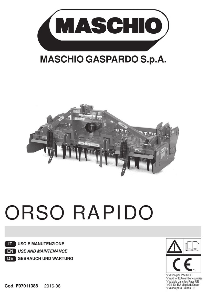 Maschio ORSO RAPIDO Series Use and maintenance Maschio ORSO RAPIDO Series Use and maintenance