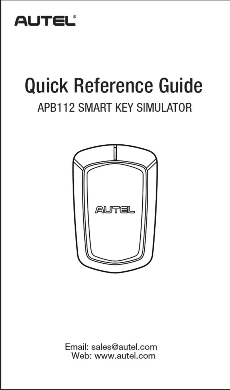 Autel APB112 Quick reference guide