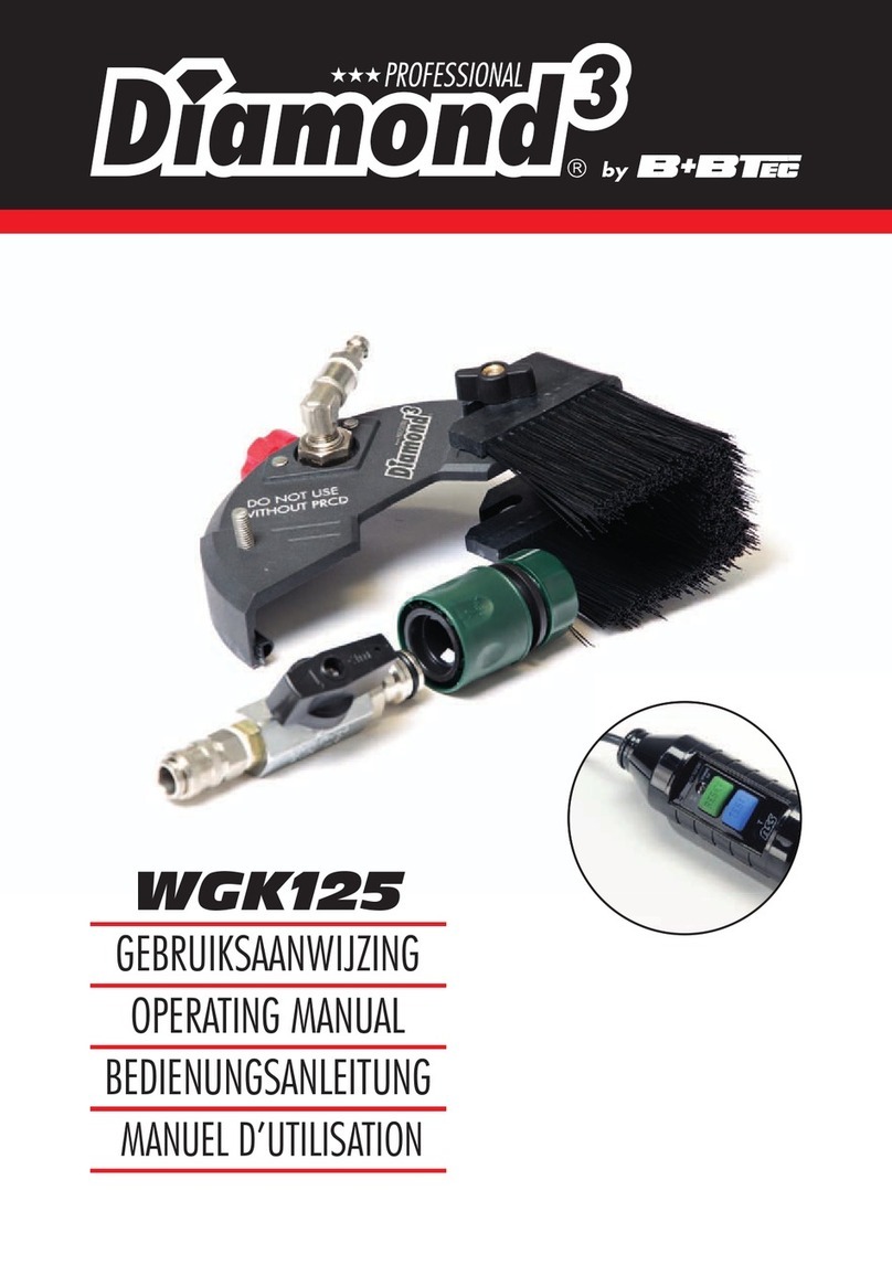 B+BTec Diamond3 WGK125 operating manual