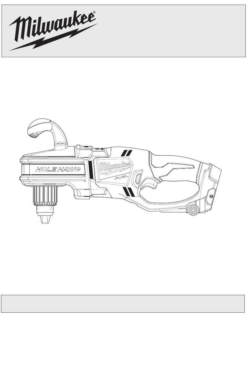 Milwaukee M18 FUEL HOLE HAWG User manual