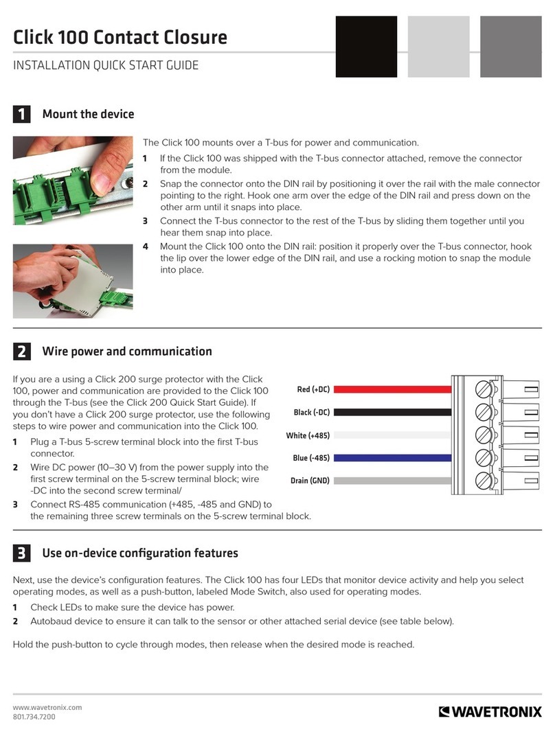 Wavetronix Click 100 Datasheet