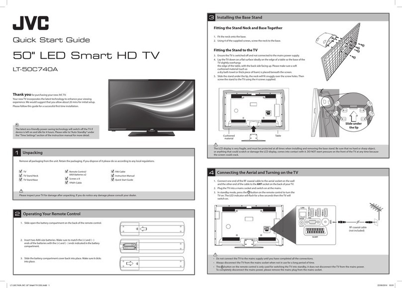 JVC LT-50C740A User manual