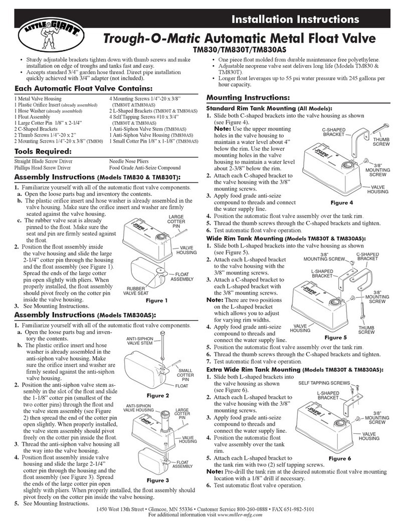 Little Giant TM830 installation instructions