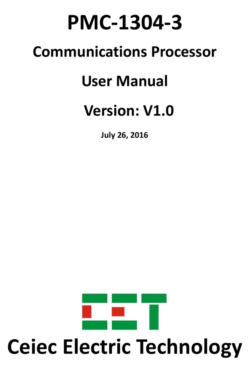 CET PMC-1304-3 user manual