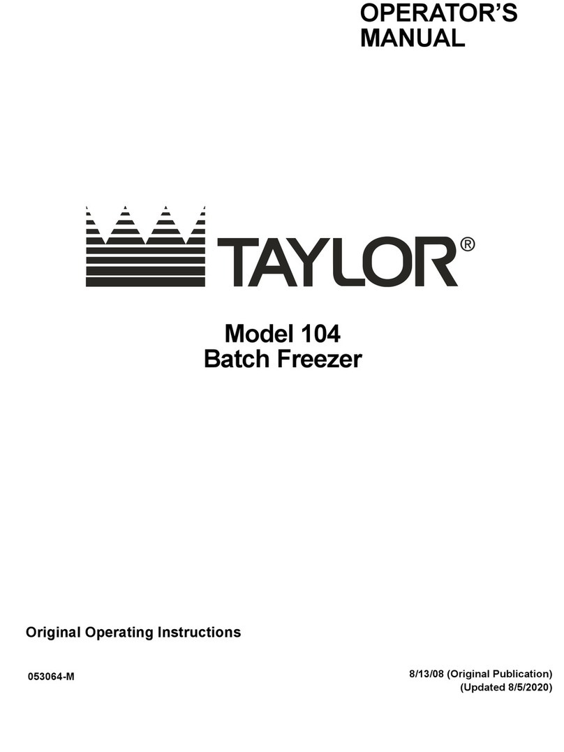 Taylor 104 Operator's manual