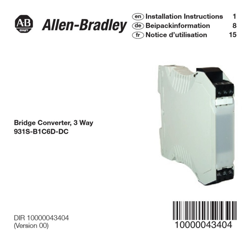 Allen-Bradley 931S-B1C6D-DC installation instructions