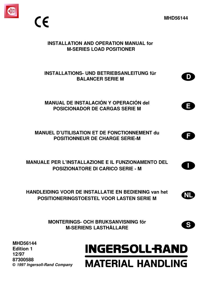 Ingersoll-Rand M-Series Owner's manual