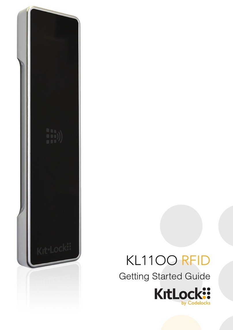 CODELOCKS Kit-Lock KL1100 Getting started guide