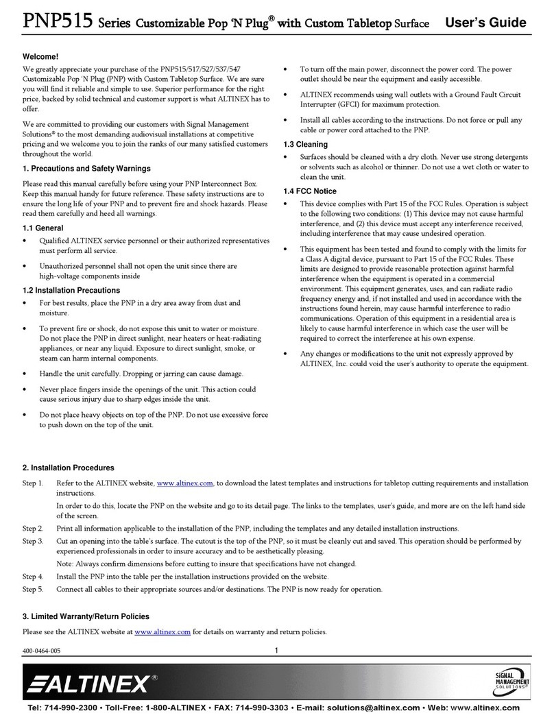 Altinex PNP515 user guide
