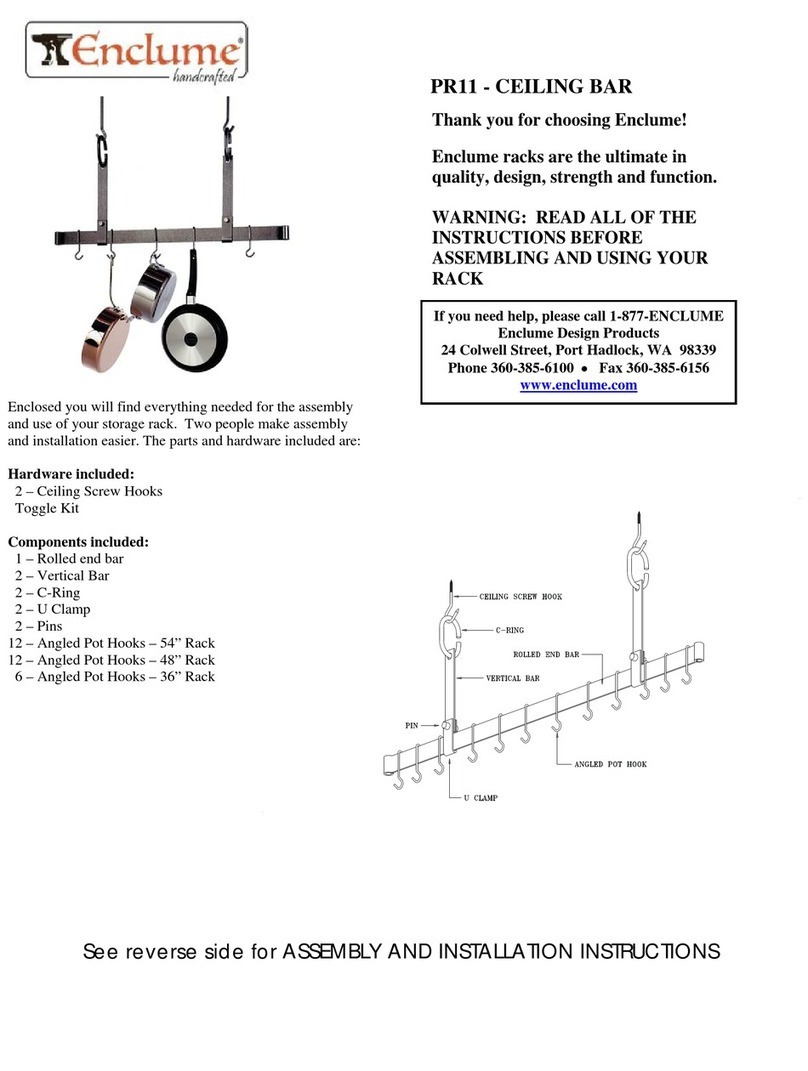 Enclume PR11 Assembly and installation instructions