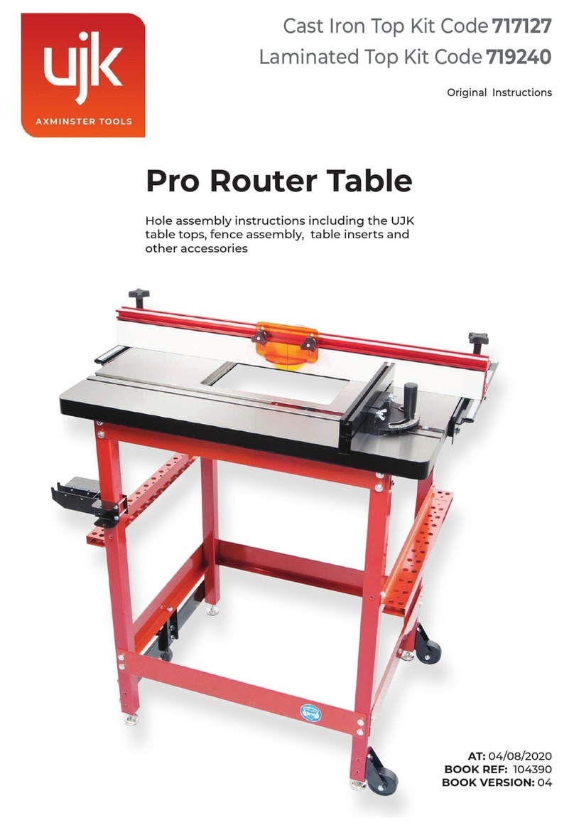 Axminster UJK Pro Router Table Original instructions