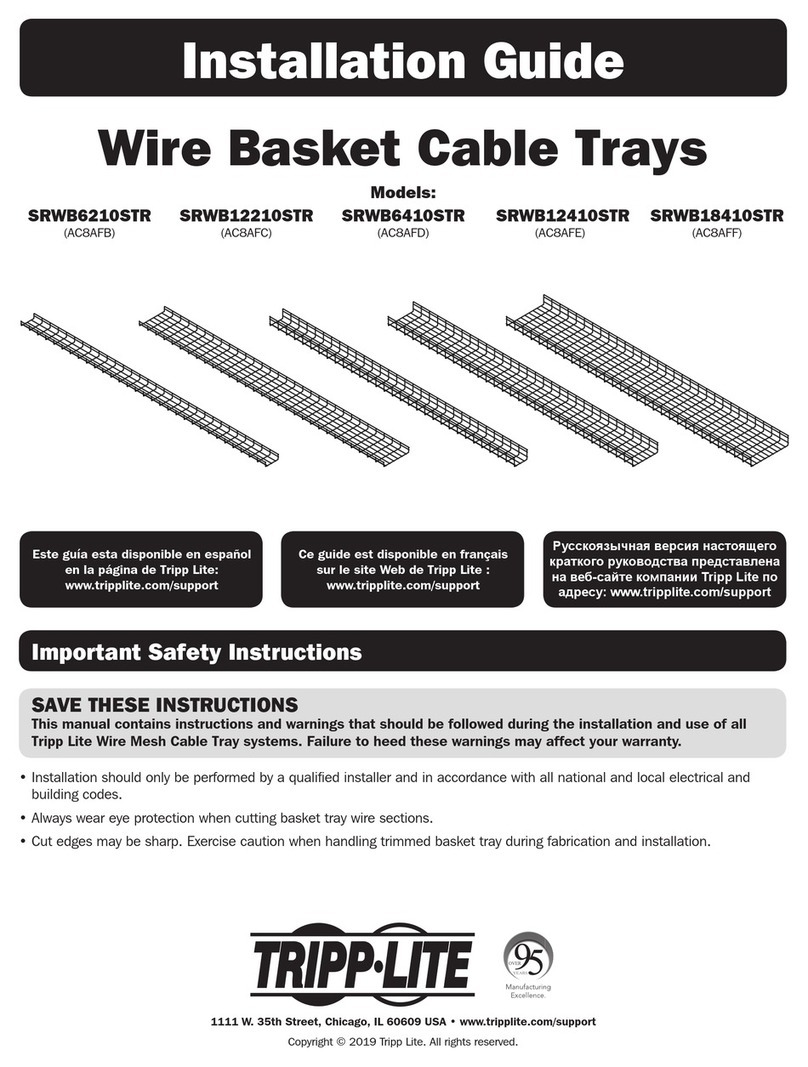 Tripp Lite SRWB6210STR installation guide Tripp Lite SRWB6210STR installation guide
