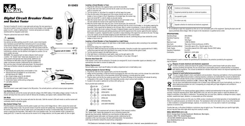 IDEAL 61-534EU Staff Quick Start Guide